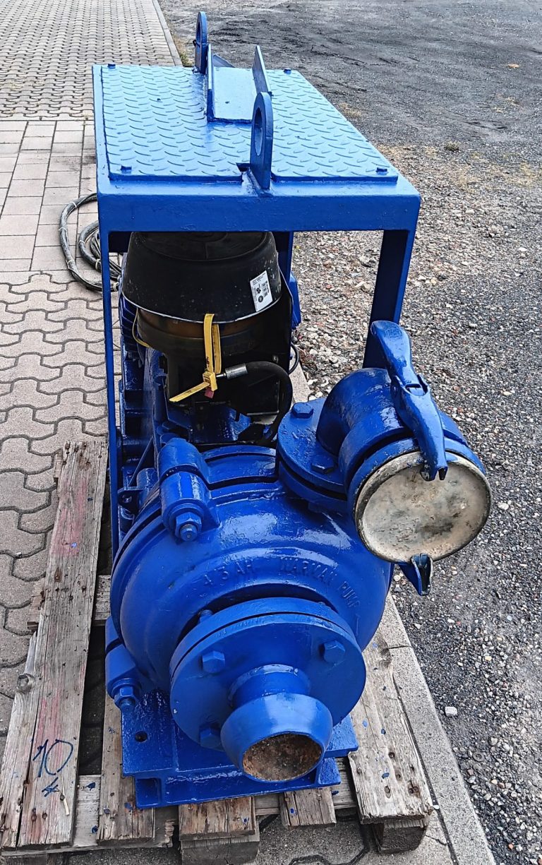 Warman Förderpumpe AH 4/3 mit 18,5 kW Motor (400V/50Hz), Kupplung und Grundrahmen - gebraucht (2x vorrätig) – Bild 4